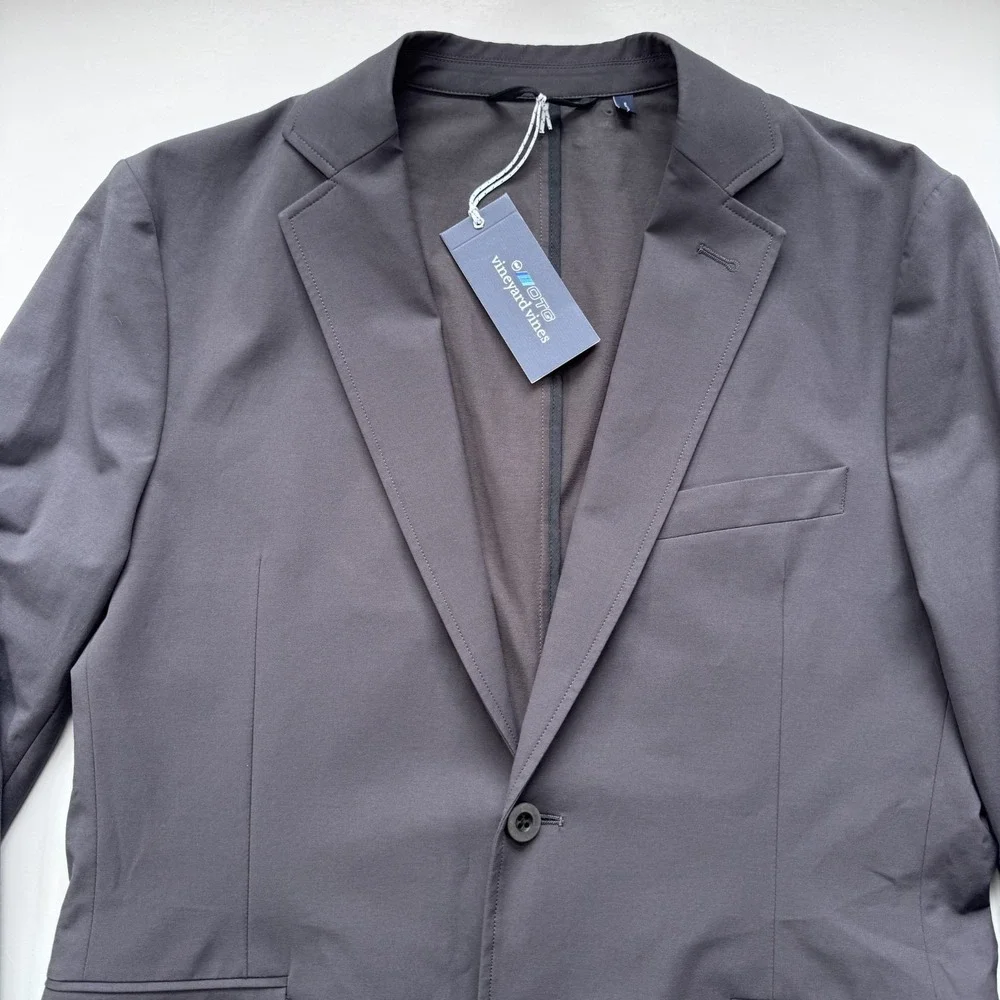 VINEYARD VINES Lightweight On The Go Blazer Mens 38R Dark Night Gray